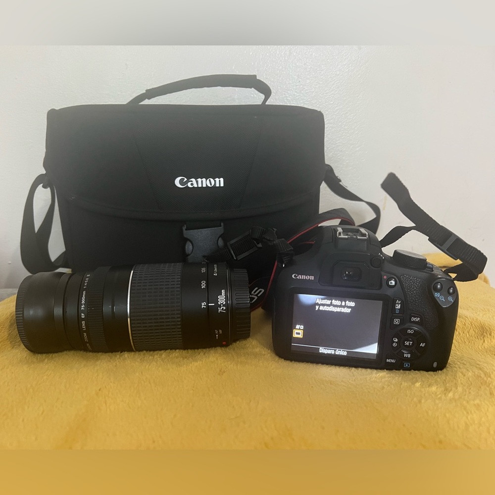 Canon EOS Rebel T5 Digital SLR Camera with EF-S 18-55mm is II + EF 75-300mm